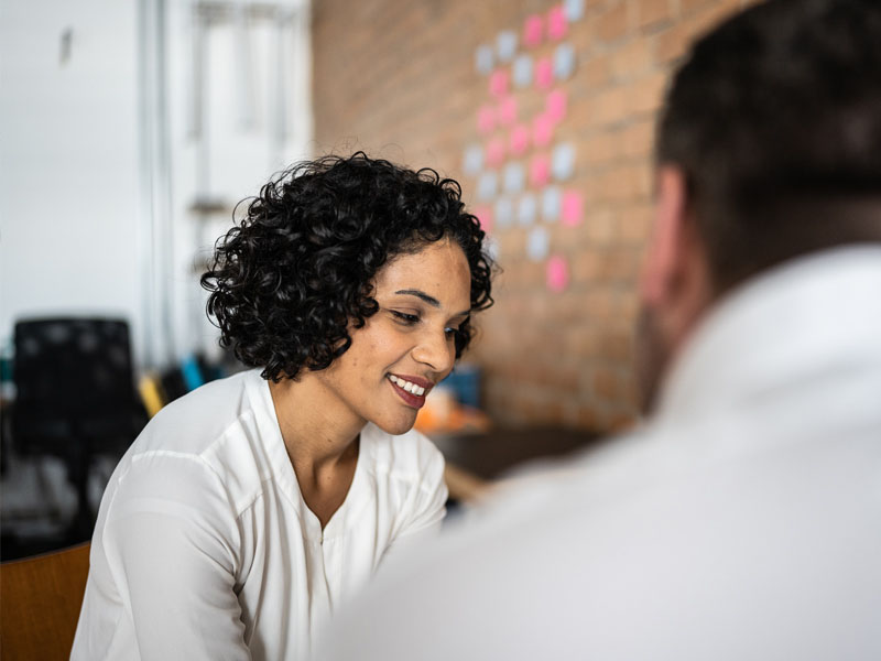 woman in an office