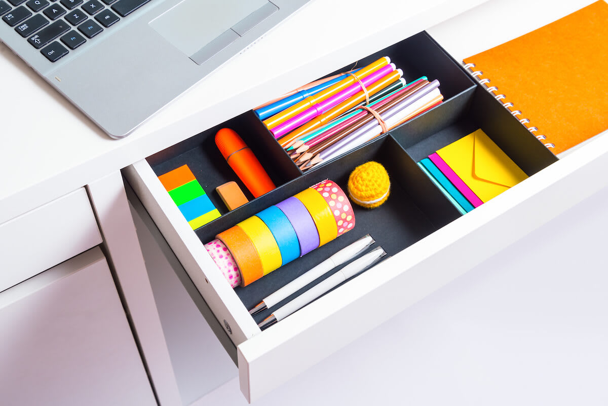 desk organization supplies