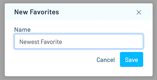 Add a Favorite