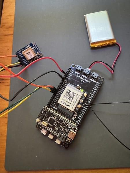 Connecting the Notecard to the Adafruit Ultimate GPS Breakout