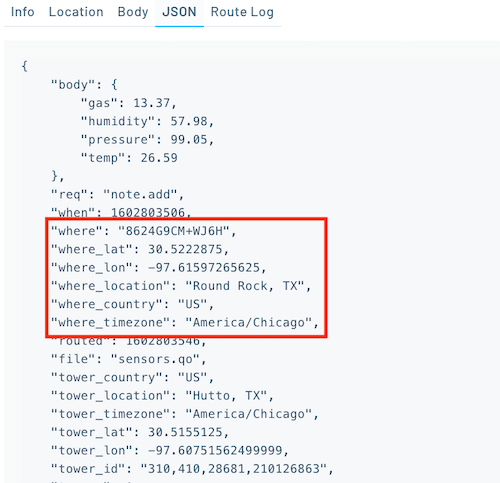 the same location data in a host-controlled tracker