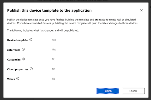 confirm publish template