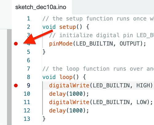 cygnet set breakpoints