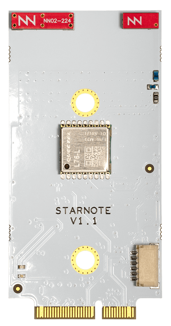 back image of starnote with ignion antennas