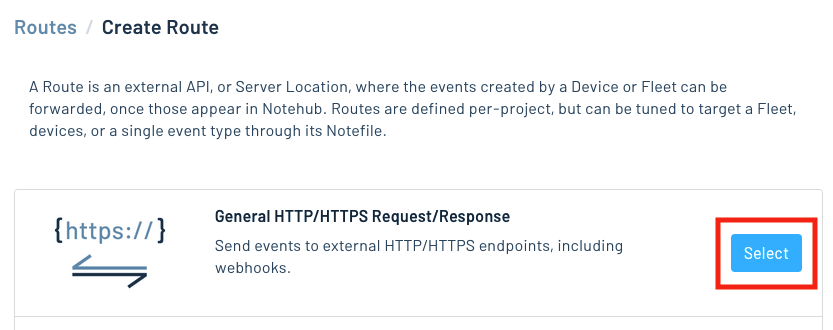 general https request route