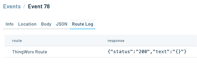 Example of a successful Route