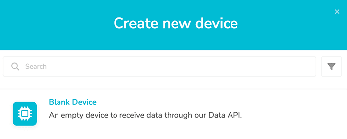 create an ubidots device