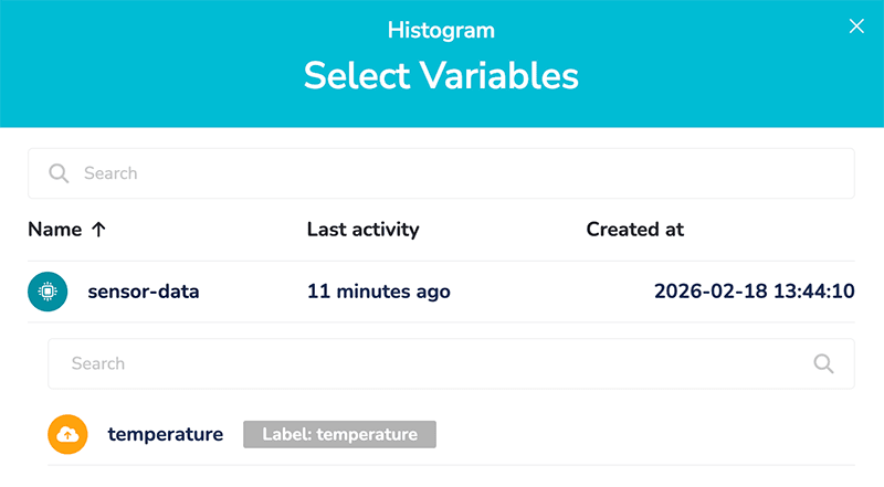 choose temperature variable