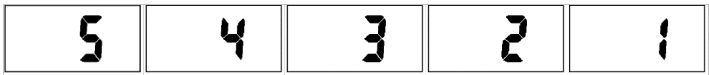 Airnote LCD: Display 5,4,3,2,1