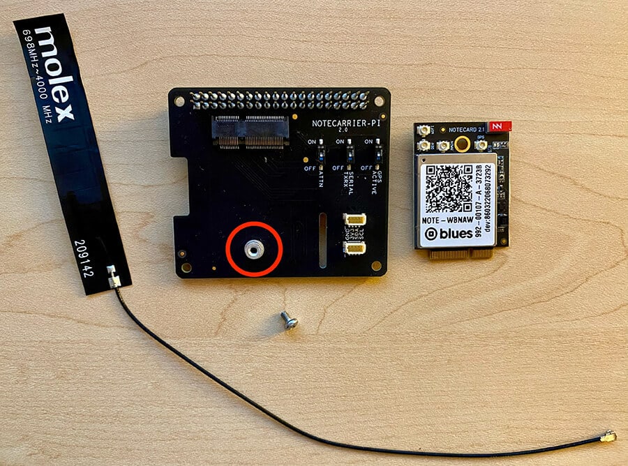 Image of mounting receptacle on Notecarrier