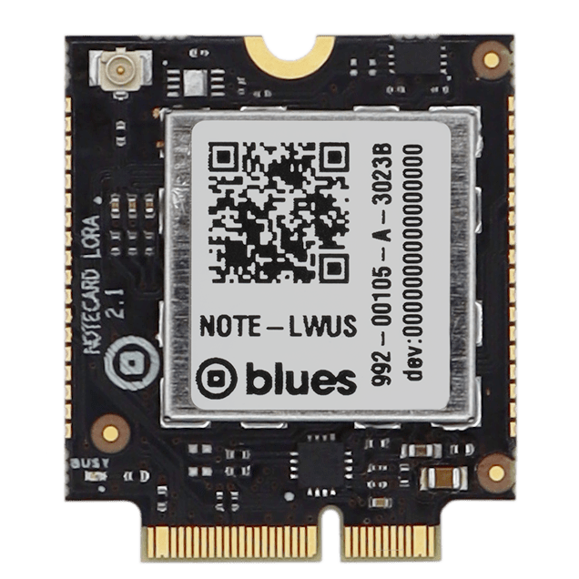 front image of lora notecard