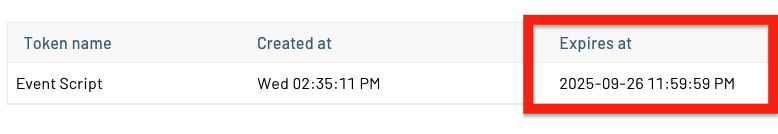 Expiring a personal access token in Notehub