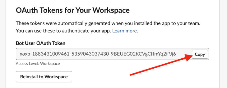 OAuth token location