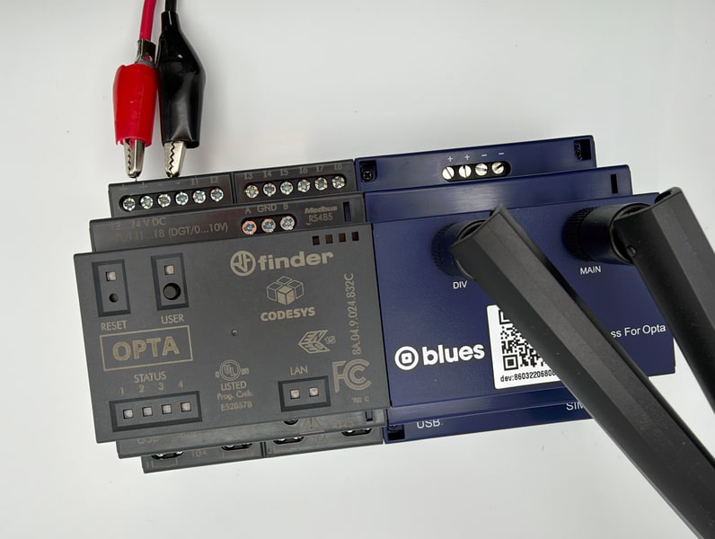 Powering the OPTA from an external power supply