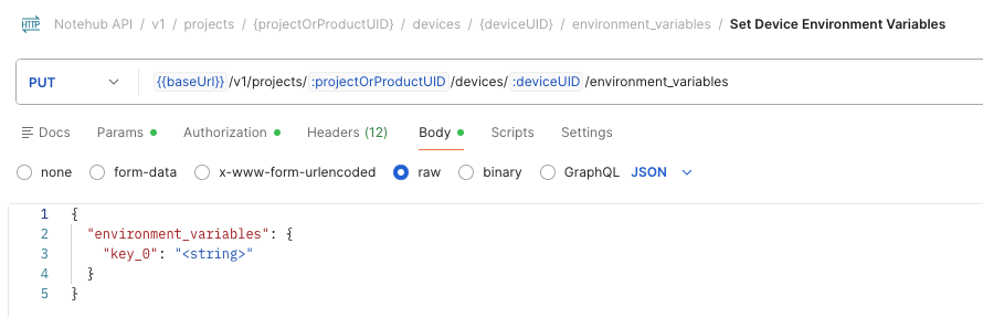 Prefilled data in the body in Postman