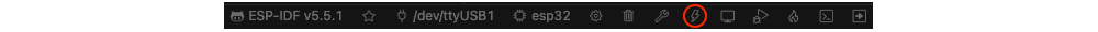 ESP-IDF extension flash