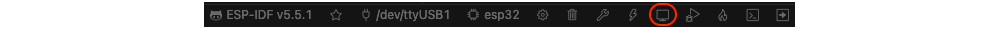 ESP-IDF extension monitor