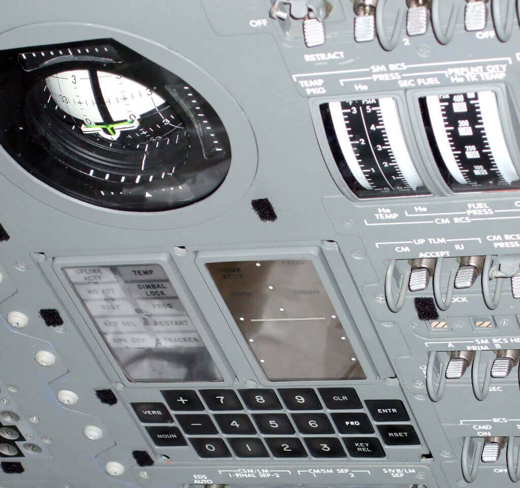 What the Apollo guidance system would today lack in computing power, it could still more than makeup for in style