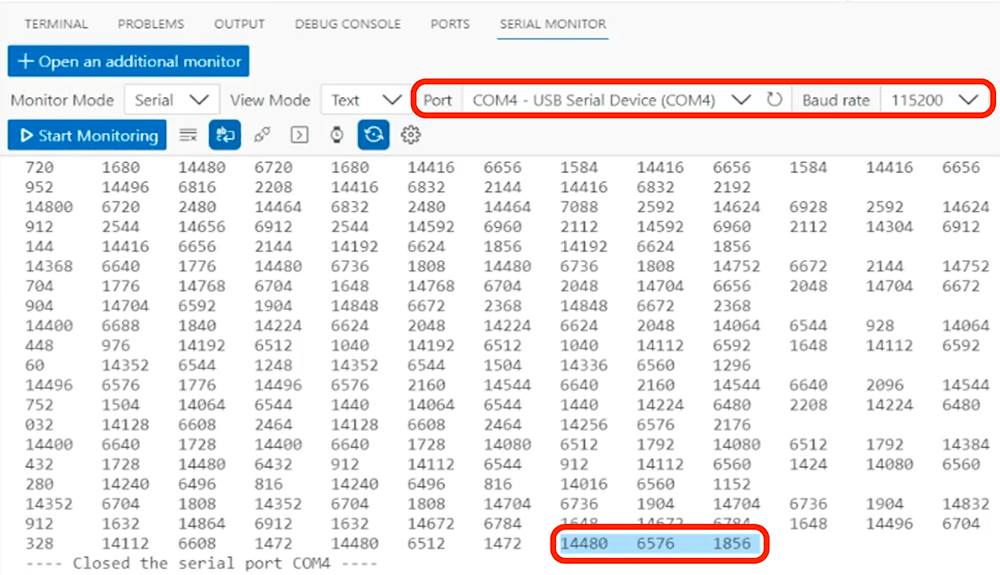 stream x,y,z position data using accelerometer and blues swan