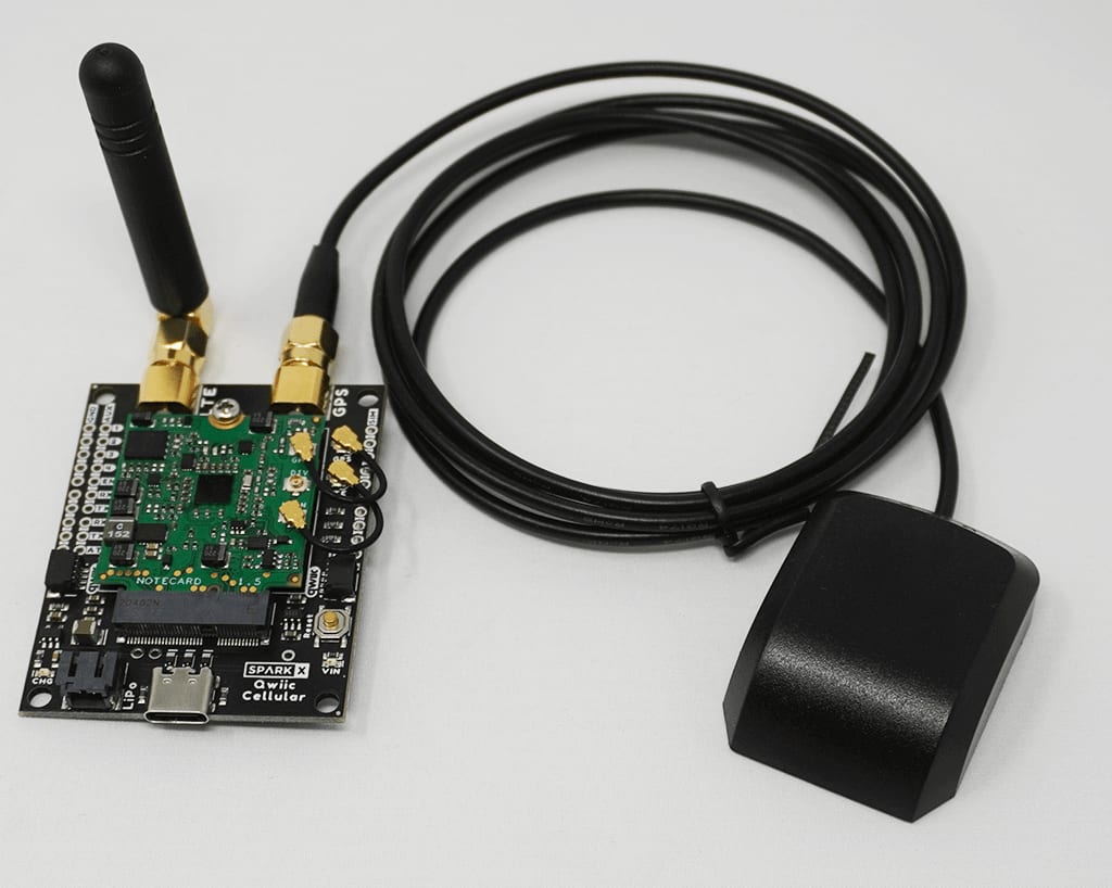 Image of GPS antenna and GPS SMA connection