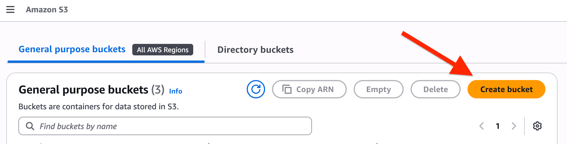 create s3 bucket