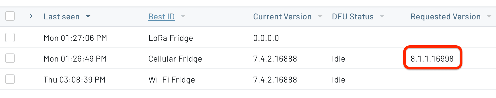 Notecard firmware requested