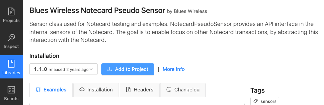 Adding the pseudo sensor library in PlatformIO