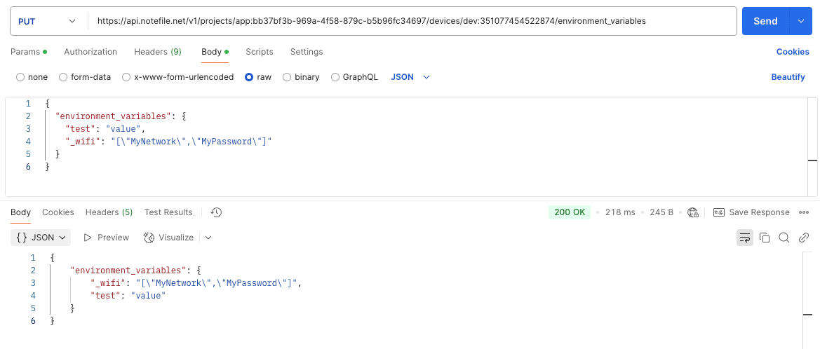 Setting an environment variable in Postman