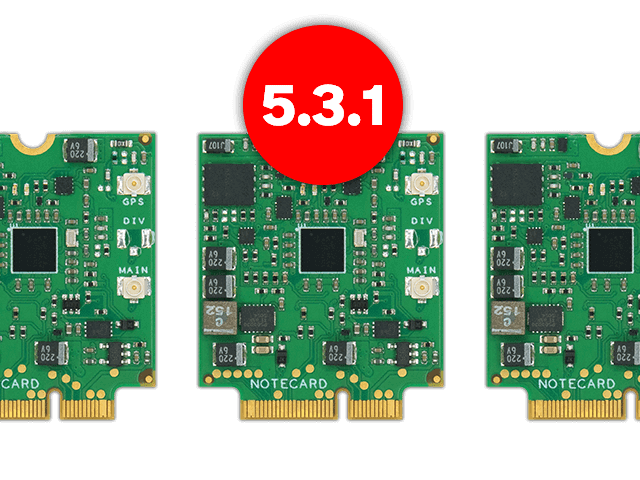 Announcing the Notecard Developer Firmware Release v5.3.1 banner