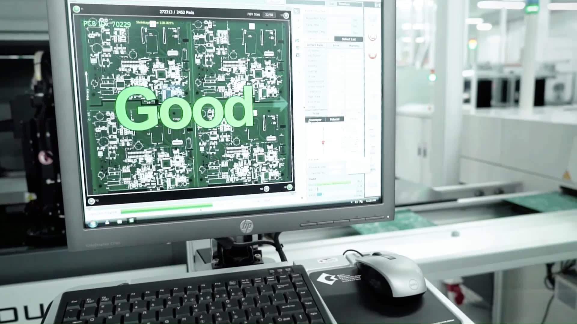 All Good - optical inspection pass screen