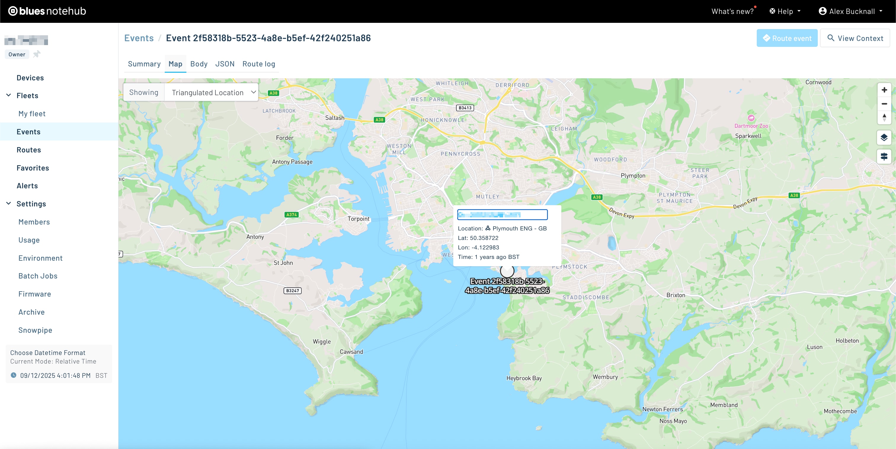 Notehub Map