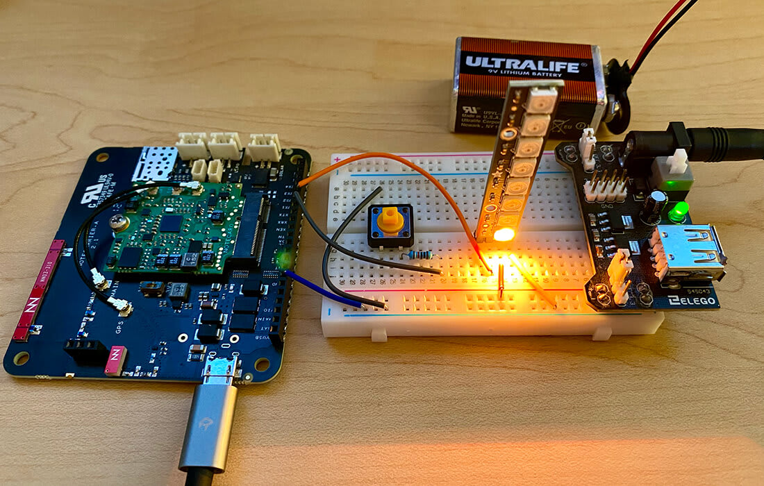 neopixel in orange color