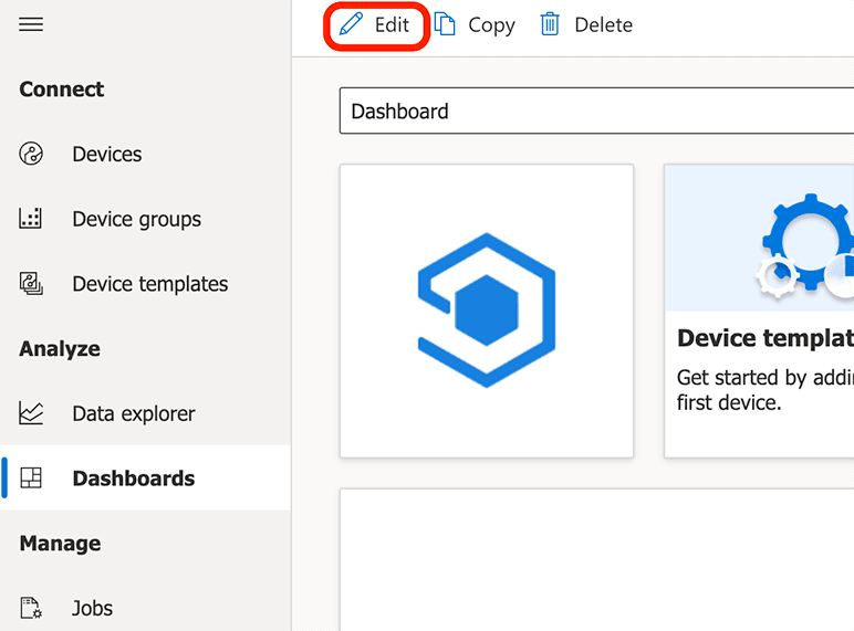 edit dashboard