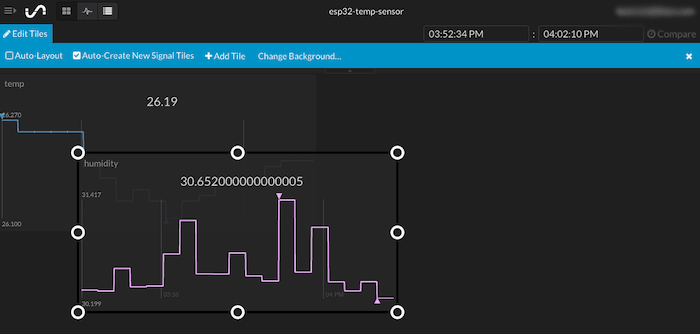 resize a dashboard tile in initial state