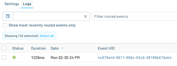 Route status