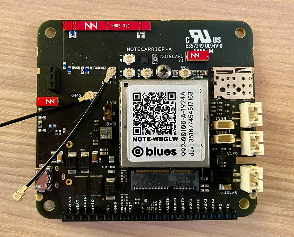 Image of Notecard affixed to Notecarrier