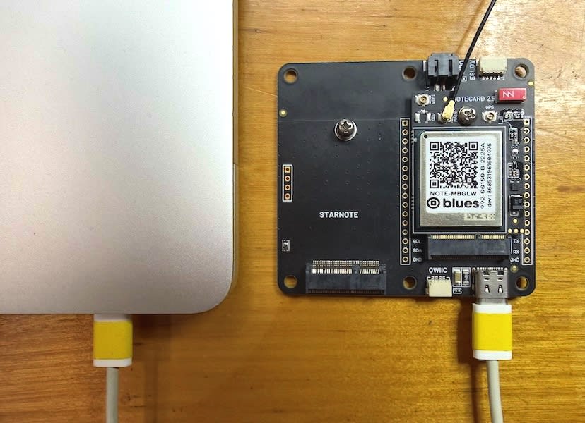 Connecting a Notecarrier XS to a computer