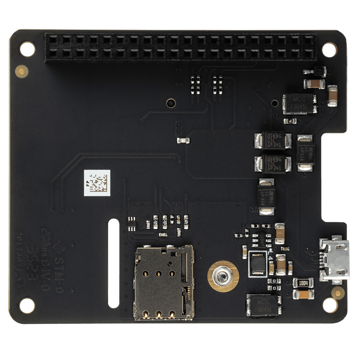 Notecarrier Pi v2.0 (back)