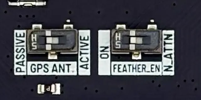 Notecarrier F v1.5 DIP switches