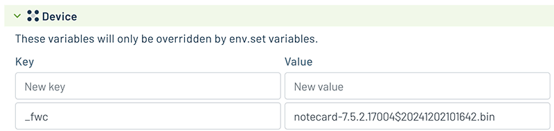 setting the _fwc environment variable