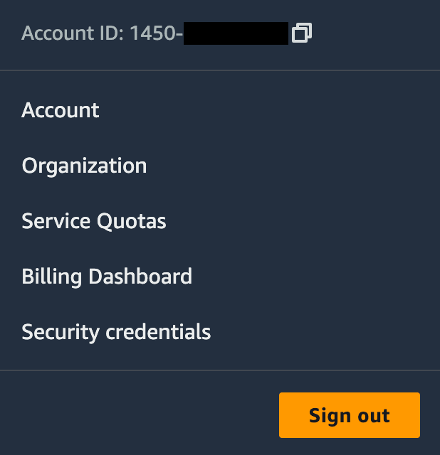 AWS security credentials