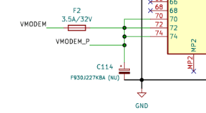 Careful protection should be provided to the VMODEM_P pins as this is the primary current path