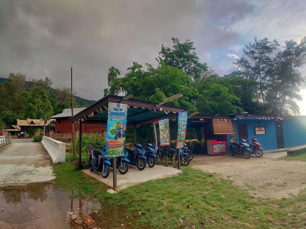 Blue Tio Marine and Transport tourism information center in Tekek, Tioman Island