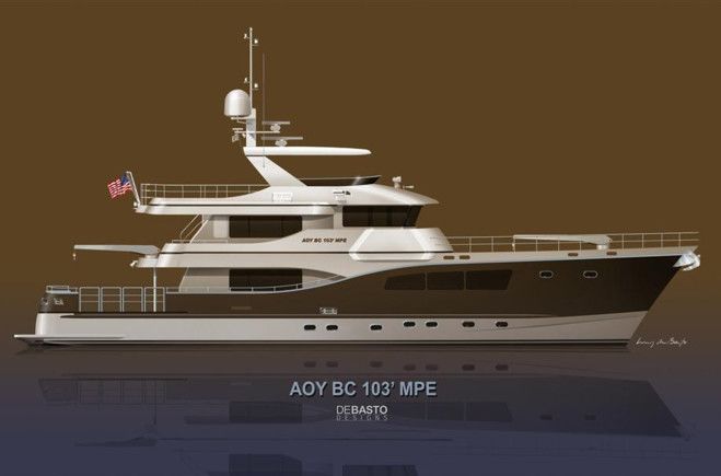 ALL OCEAN YACHTS BC 103 MULTI PURPOSE EXPLORER FIBERGLASS Luxury Megayacht for Sale