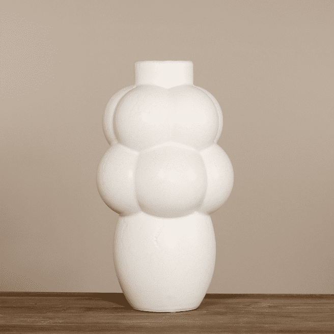 Keramikvase Ballon Beige