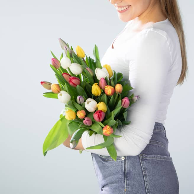 Bunte Tulpen 30 Stiele