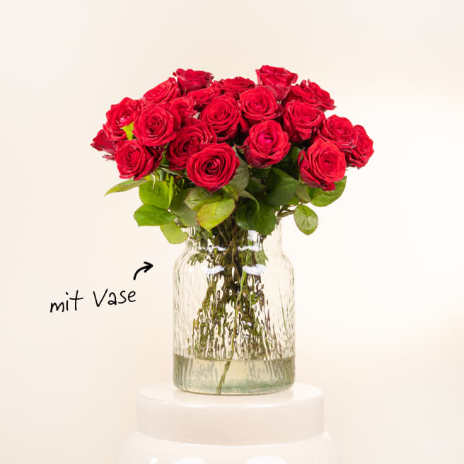 Rote Rosen Strauß🌹Rote Rosen kaufen BLUME2000