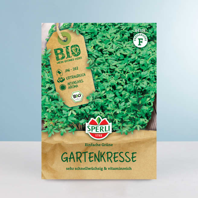 Gartenkresse 'Einfache Grüne' Samen BIO