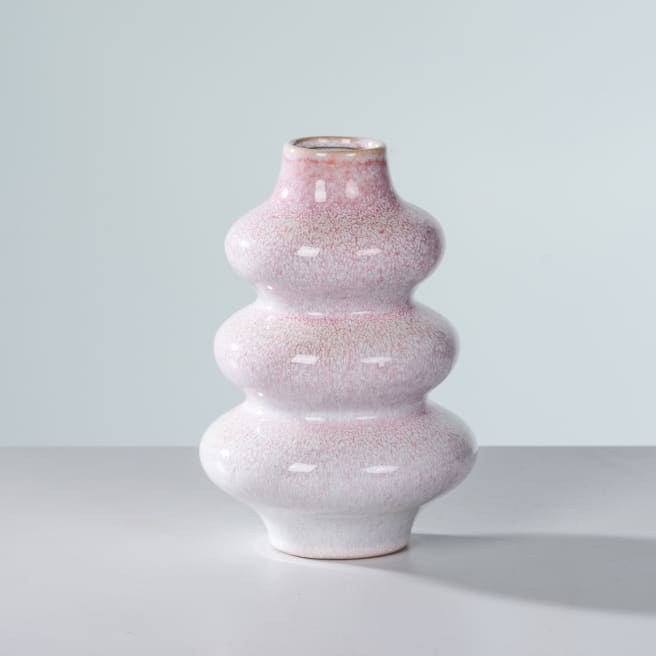 Keramikvase Rosa/Rink