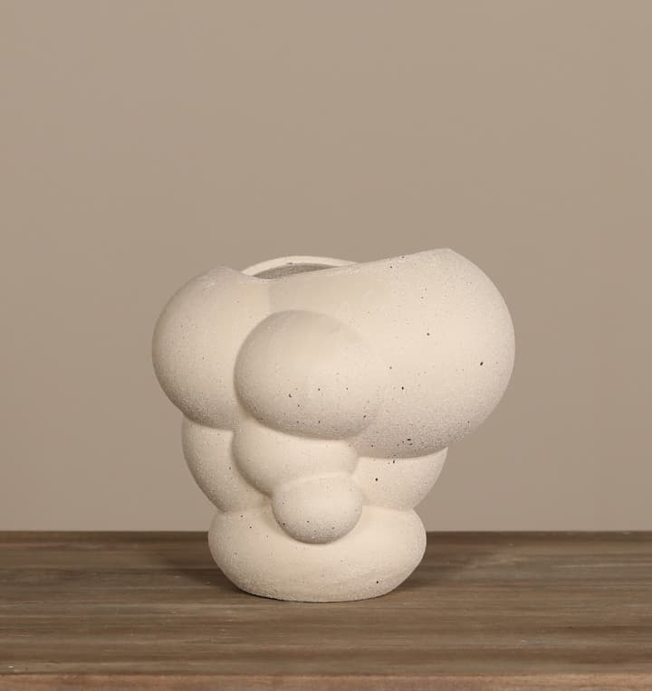 Keramikvase Bubble Sand Klein